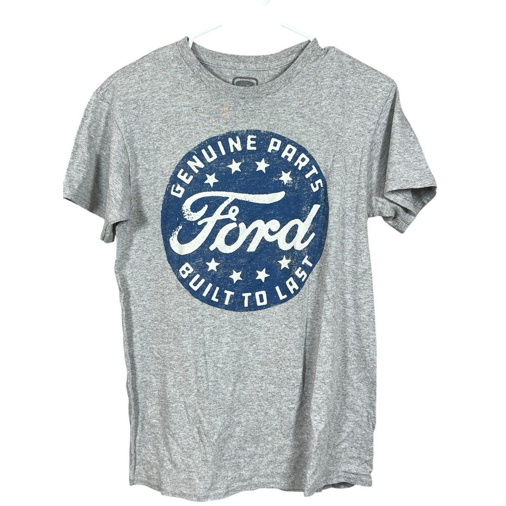 Ford Men’s Graphic T-Shirt Gray Short Sleeve- Size Small Comfort Classic